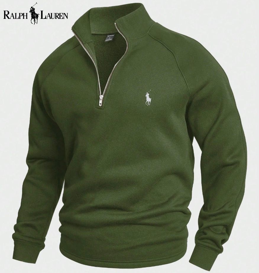 Ralph Lauren® katoenen trui met halve rits