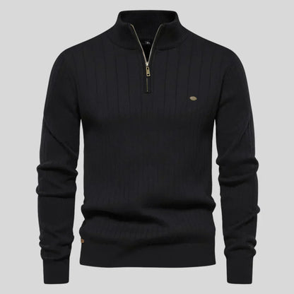 Thomas™ | Gebreide trui met ritssluiting