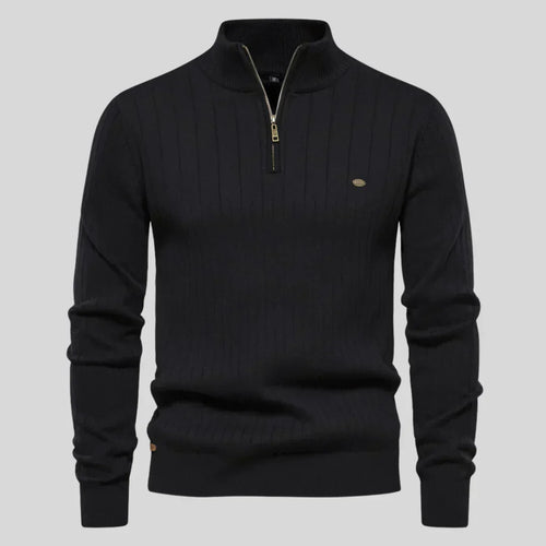 Thomas™ | Gebreide trui met ritssluiting