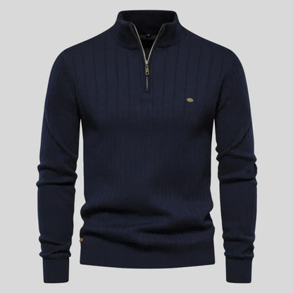 Thomas™ | Gebreide trui met ritssluiting