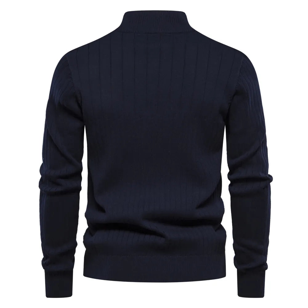 Thomas™ | Gebreide trui met ritssluiting