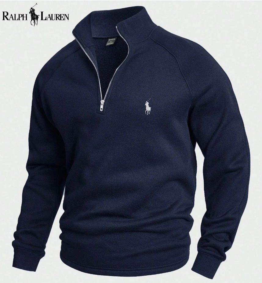 Ralph Lauren® katoenen trui met halve rits